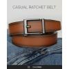 image:imageCHAOREN Click Belts for Men  Mens Ratchet Belt 1 38 for Dress Pants  Perfect Companion to Mens OxfordsUmber