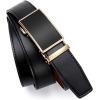 image:imageCHAOREN Mens Belt  Mens Ratchet Belt Leather 1 38 for Dress Pant  Micro Adjustable Belt Fit EverywhereBasic Gold Black