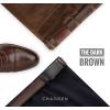 image:imageCHAOREN Mens Belt  Mens Ratchet Belt Leather 1 38 for Dress Pant  Micro Adjustable Belt Fit EverywhereBasic Gun Dark Brown