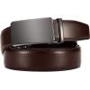 image:imageCHAOREN Mens Belt  Mens Ratchet Belt Leather 1 38 for Dress Pant  Micro Adjustable Belt Fit EverywhereBasic Gun Dark Brown