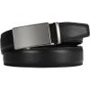 image:imageCHAOREN Mens Belt  Mens Ratchet Belt Leather 1 38 for Dress Pant  Micro Adjustable Belt Fit EverywhereBlack Charcoal