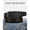 image:imageCHAOREN Mens Belt  Mens Ratchet Belt Leather 1 38 for Dress Pant  Micro Adjustable Belt Fit EverywhereCarbon Fiber  Black Classic