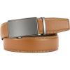 image:imageCHAOREN Mens Belt  Mens Ratchet Belt Leather 1 38 for Dress Pant  Micro Adjustable Belt Fit EverywhereCharcoal Light Brown
