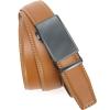 image:imageCHAOREN Mens Belt  Mens Ratchet Belt Leather 1 38 for Dress Pant  Micro Adjustable Belt Fit EverywhereCharcoal Light Brown