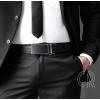 image:imageCHAOREN Mens Belt  Mens Ratchet Belt Leather 1 38 for Dress Pant  Micro Adjustable Belt Fit EverywhereWeaven Texture Black