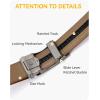 image:imageCHAOREN Mens Belt  Mens Ratchet Belt Leather 1 38 for Dress Pant  Micro Adjustable Belt Fit EverywhereWeaven Texture Black