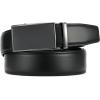 image:imageCHAOREN Mens Belt  Mens Ratchet Belt Leather 1 38 for Dress Pant  Micro Adjustable Belt Fit EverywhereWeaven Texture Black