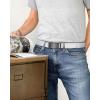 image:imageCHAOREN Mens Belt  Mens Ratchet Belt Leather 1 38 for Dress Pant  Micro Adjustable Belt Fit EverywhereWhite
