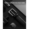 image:imageCHAOREN Mens Belt Leather  1 38 Dress Belts for Men  Considerate Gift for Work Business Casual JeansClassic Black