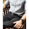 image:imageCHAOREN Mens Belt Leather  1 38 Dress Belts for Men  Considerate Gift for Work Business Casual JeansClassic Black