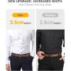 image:imageCHAOREN Mens Belt Leather  1 38 Dress Belts for Men  Considerate Gift for Work Business Casual JeansSilver  Tan