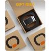 image:imageCHAOREN Mens Belt Leather Ratchet Belt  Customizable Fit Effortless Style 35mmCarbon Fiber  Black