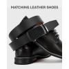 image:imageCHAOREN Mens Belt Leather Ratchet Belt  Customizable Fit Effortless Style 35mmCarbon Fiber  Black