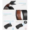 image:imageCHAOREN Mens Belt Leather Ratchet Belt  Customizable Fit Effortless Style 35mmCarbon Fiber  Black