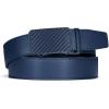 image:imageCHAOREN Mens Belt Leather Ratchet Belt  Customizable Fit Effortless Style 35mmCarbon Fiber  Navy