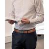 image:imageCHAOREN Mens Belt Leather Ratchet Belt  Customizable Fit Effortless Style 35mmCharcoal Depiction  Brown Tan