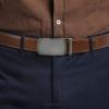 image:imageCHAOREN Mens Belt Leather Ratchet Belt  Customizable Fit Effortless Style 35mmCharcoal Depiction  Cognac