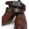 image:imageCHAOREN Mens Belt Leather Ratchet Belt  Customizable Fit Effortless Style 35mmCharcoal Depiction  Dark Brown