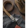 image:imageCHAOREN Mens Belt Leather Ratchet Belt  Customizable Fit Effortless Style 35mmCharcoal Depiction  Full Grain Brown