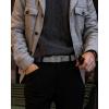 image:imageCHAOREN Mens Belt Leather Ratchet Belt  Customizable Fit Effortless Style 35mmCharcoal Depiction  Grey