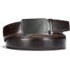 image:imageCHAOREN Mens Belt Leather Ratchet Belt  Customizable Fit Effortless Style 35mmCharcoal Depiction  Mahogany