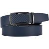 image:imageCHAOREN Mens Belt Leather Ratchet Belt  Customizable Fit Effortless Style 35mmCurved Carbon Fiber  Blue