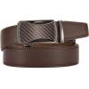 image:imageCHAOREN Mens Belt Leather Ratchet Belt  Customizable Fit Effortless Style 35mmCurved Carbon Fiber  Brown