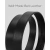 image:imageCHAOREN Mens Belt Leather Ratchet Belt  Customizable Fit Effortless Style 35mmForged Texture  Black