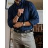 image:imageCHAOREN Mens Belt Leather Ratchet Belt  Customizable Fit Effortless Style 35mmHollow  All Black