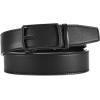 image:imageCHAOREN Mens Belt Leather Ratchet Belt  Customizable Fit Effortless Style 35mmHollow  All Black