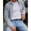 image:imageCHAOREN Mens Belt Leather Ratchet Belt  Customizable Fit Effortless Style 35mmImperial  Blue