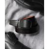image:imageCHAOREN Mens Belt Leather Ratchet Belt  Customizable Fit Effortless Style 35mmImperial Brushed Anodized  Black