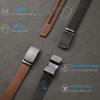 image:imageCHAOREN Mens Belt Leather Ratchet Belt  Customizable Fit Effortless Style 35mmImperial Brushed Anodized  Black