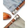 image:imageCHAOREN Mens Belt Leather Ratchet Belt  Customizable Fit Effortless Style 35mmTwill Brushed  Brown Tan