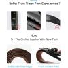 image:imageCHAOREN Mens Belts Leather Gift for Men  Ideal Match for Mens Dress ShoesBasic Brown