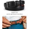 image:imageCHAOREN Mens Belts Leather Gift for Men  Ideal Match for Mens Dress ShoesBlack