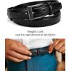 image:imageCHAOREN Mens Belts Leather Gift for Men  Ideal Match for Mens Dress ShoesClassic Black