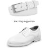 image:imageCHAOREN Mens Belts Leather Gift for Men  Ideal Match for Mens Dress ShoesClassic White