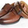image:imageCHAOREN Mens Belts Leather Gift for Men  Ideal Match for Mens Dress ShoesCognac