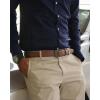 image:imageCHAOREN Mens Belts Leather Gift for Men  Ideal Match for Mens Dress ShoesDark Brown