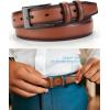image:imageCHAOREN Mens Belts Leather Gift for Men  Ideal Match for Mens Dress ShoesDark Brown