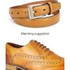 image:imageCHAOREN Mens Belts Leather Gift for Men  Ideal Match for Mens Dress ShoesLight Tan