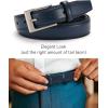 image:imageCHAOREN Mens Belts Leather Gift for Men  Ideal Match for Mens Dress ShoesNavy