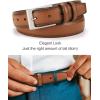image:imageCHAOREN Mens Belts Leather Gift for Men  Ideal Match for Mens Dress ShoesTan