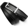 image:imageCHAOREN Mens Dress Belt  Ratchet Belt Leather 1 14 Comfort Click  Perfect Companion to Mens Dress ShoesSilver  Black