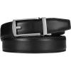 image:imageCHAOREN Mens Dress Belt  Ratchet Belt Leather 1 14 Comfort Click  Perfect Companion to Mens Dress ShoesSilver  Black