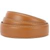 image:imageCHAOREN Ratchet Belt Replacement Strap 1 38 Leather Belt Strap for 40MM Slide Click BuckleBrown Light