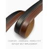 image:imageCHAOREN Ratchet Belt Replacement Strap 1 38 Leather Belt Strap for 40MM Slide Click BuckleBurnt Umber  Black