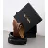 image:imageCHAOREN Ratchet Belt Replacement Strap 1 38 Leather Belt Strap for 40MM Slide Click BuckleBurnt Umber  Black