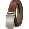 image:imageCHAOREN Ratchet Belt Replacement Strap 1 38 Leather Belt Strap for 40MM Slide Click BuckleCasual Brown